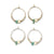 Stone Chip, Pearl & Seed Bead Hoop Earrings - Viva life Jewellery