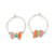 Natural Stone Chip Hoop Earrings - Viva life Jewellery