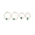 Gold Hoop Stone Chip Earrings Pair - Viva life Jewellery