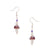 Colorful Seed Bead Pearl Glass Mushroom Earrings