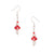 Colorful Seed Bead Pearl Glass Mushroom Earrings
