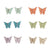 Colorful Acrylic Butterfly Earring Studs