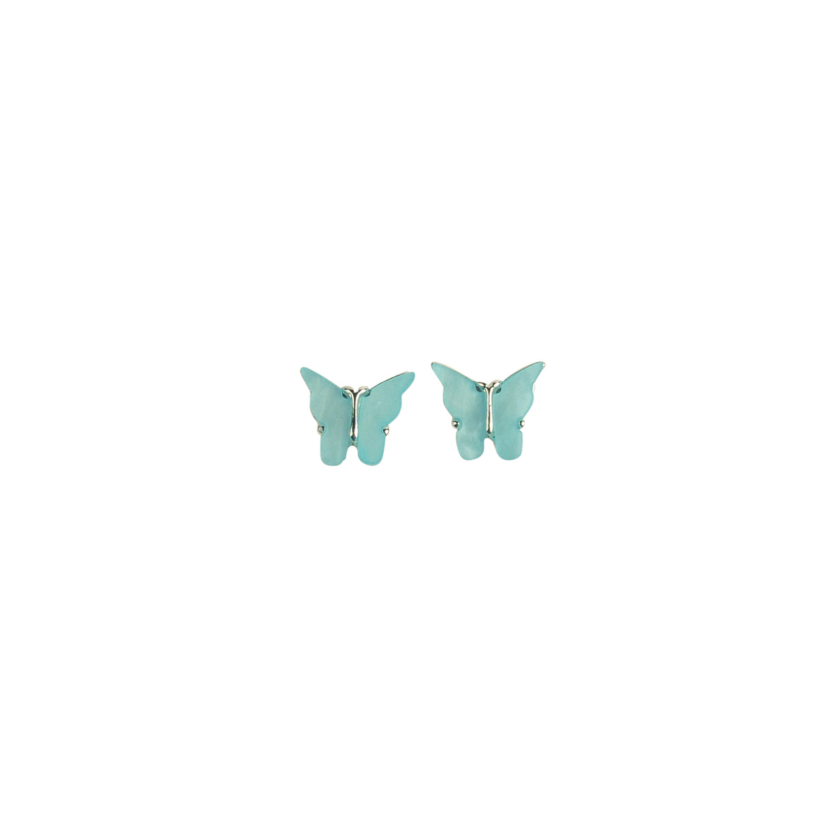 Colorful Acrylic Butterfly Earring Studs