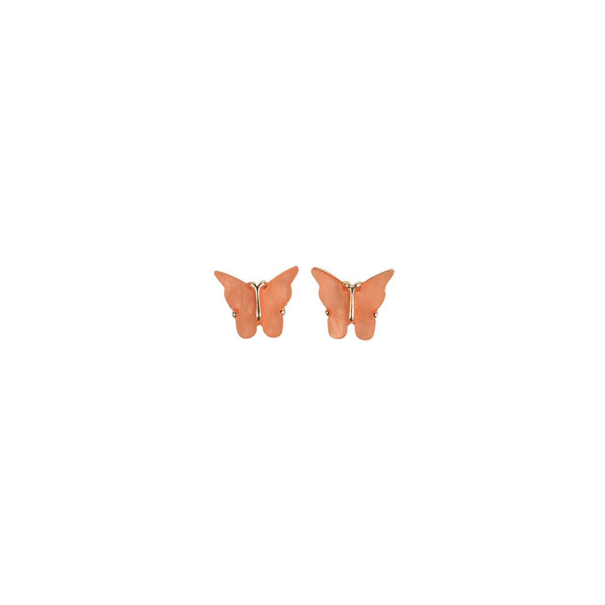 Colorful Acrylic Butterfly Earring Studs