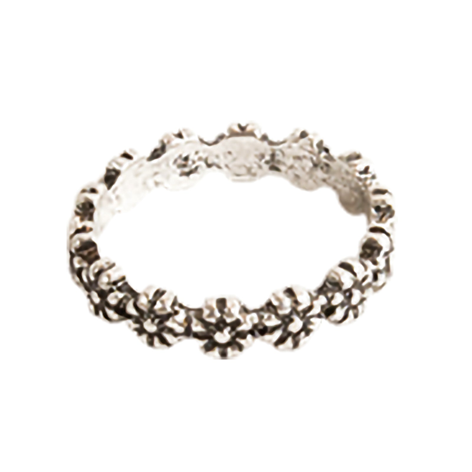 Antiqued Daisy Band Ring - Viva life Jewellery