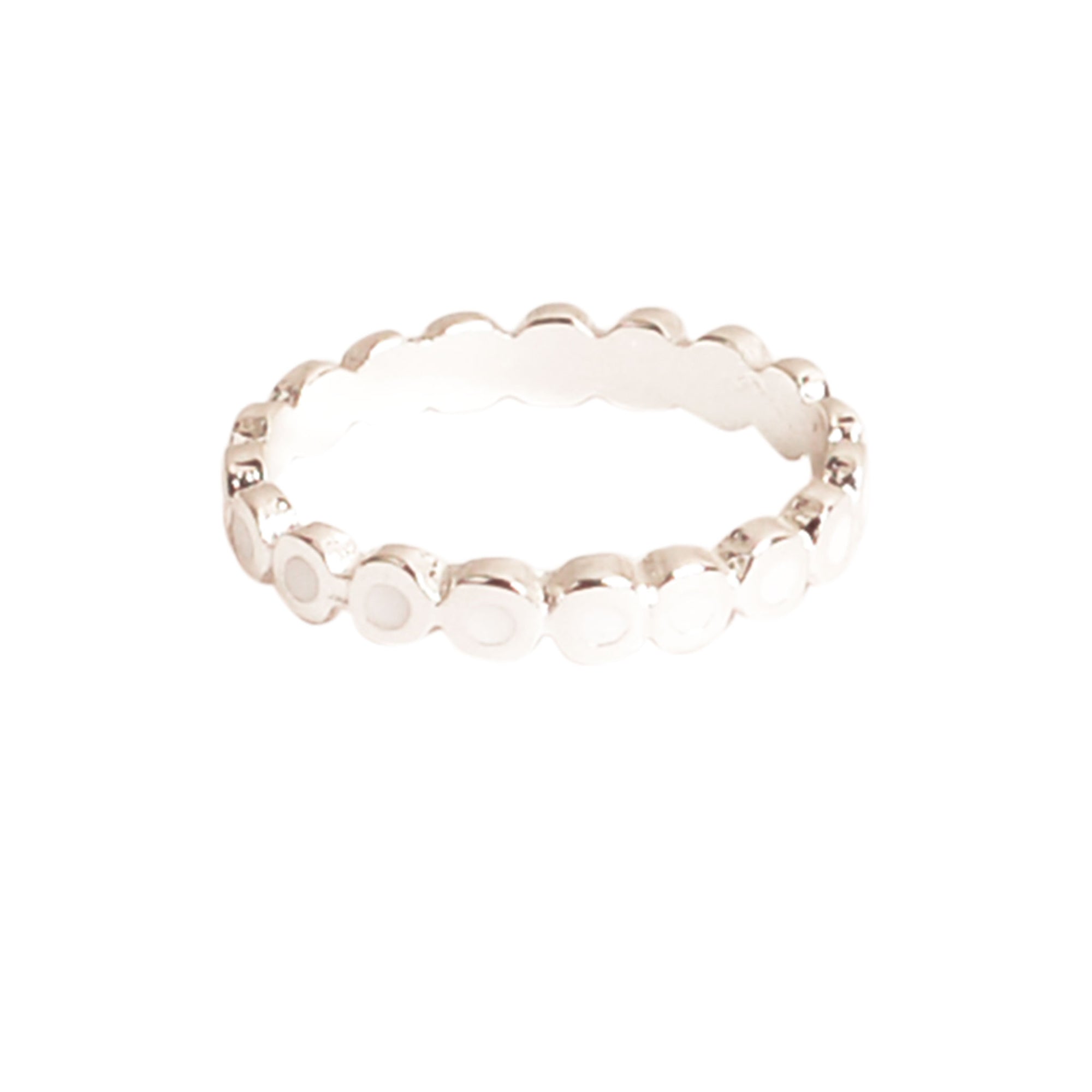 Silver Enamel Stackable Ring - Viva life Jewellery