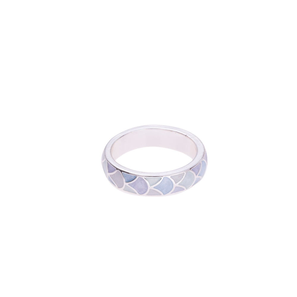 Enamel Mermaid Scale Ring