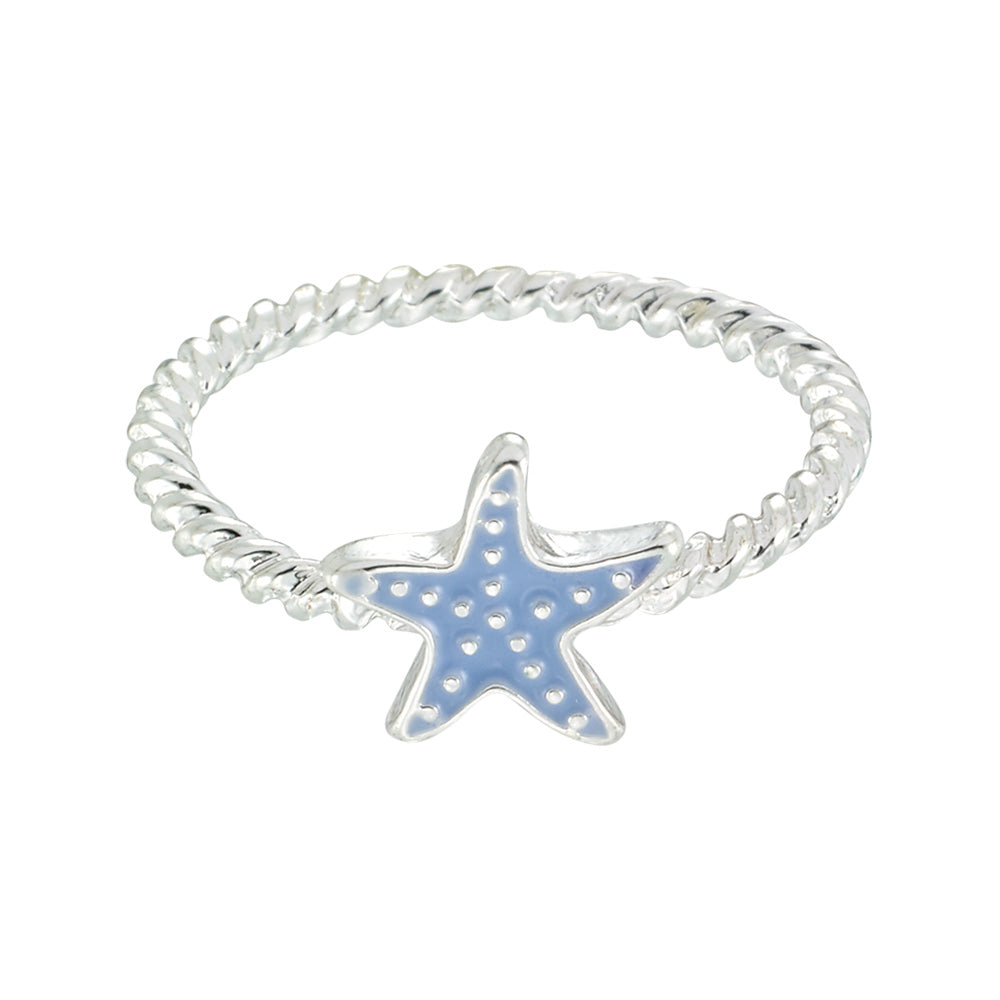 Starfish Enamel Ring