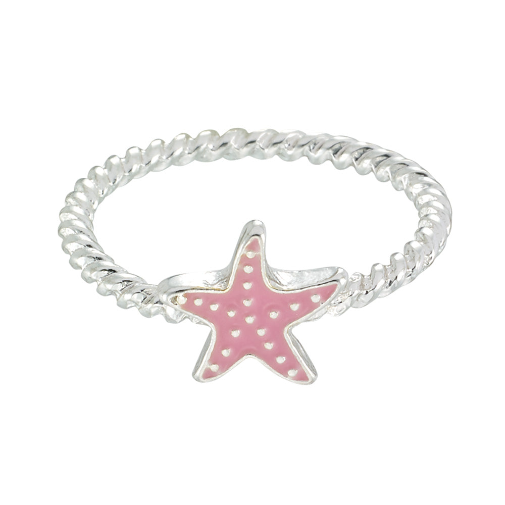 Starfish Enamel Ring