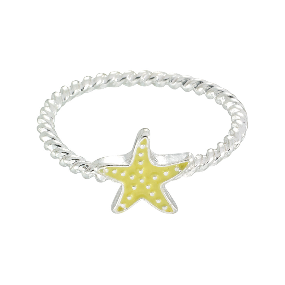 Starfish Enamel Ring