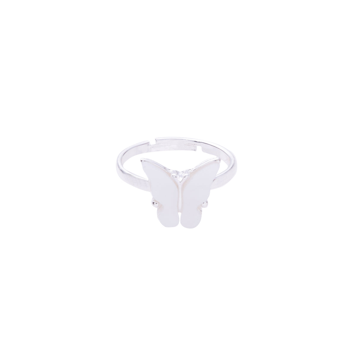 Colorful Acrylic Butterfly Adjustable Ring