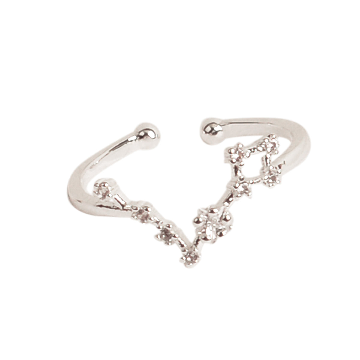 Constellation Zodiac Adjustable Crystal Ring - Viva life Jewellery