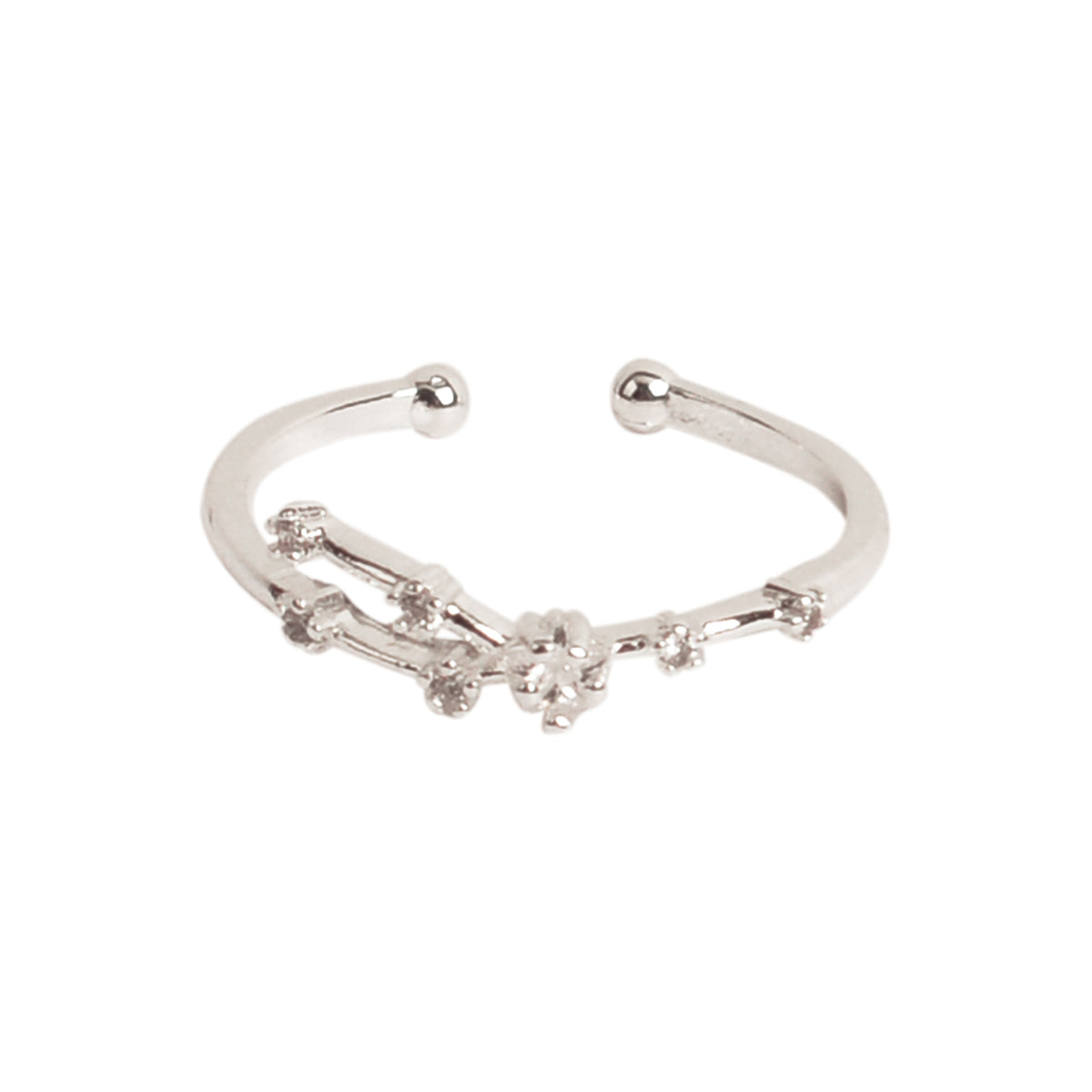 Constellation Zodiac Adjustable Crystal Ring - Viva life Jewellery
