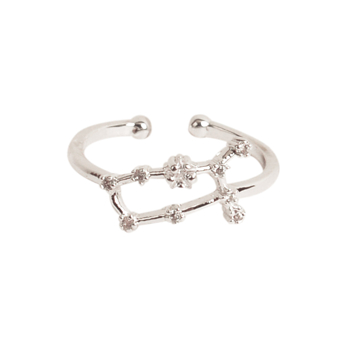 Constellation Zodiac Adjustable Crystal Ring - Viva life Jewellery