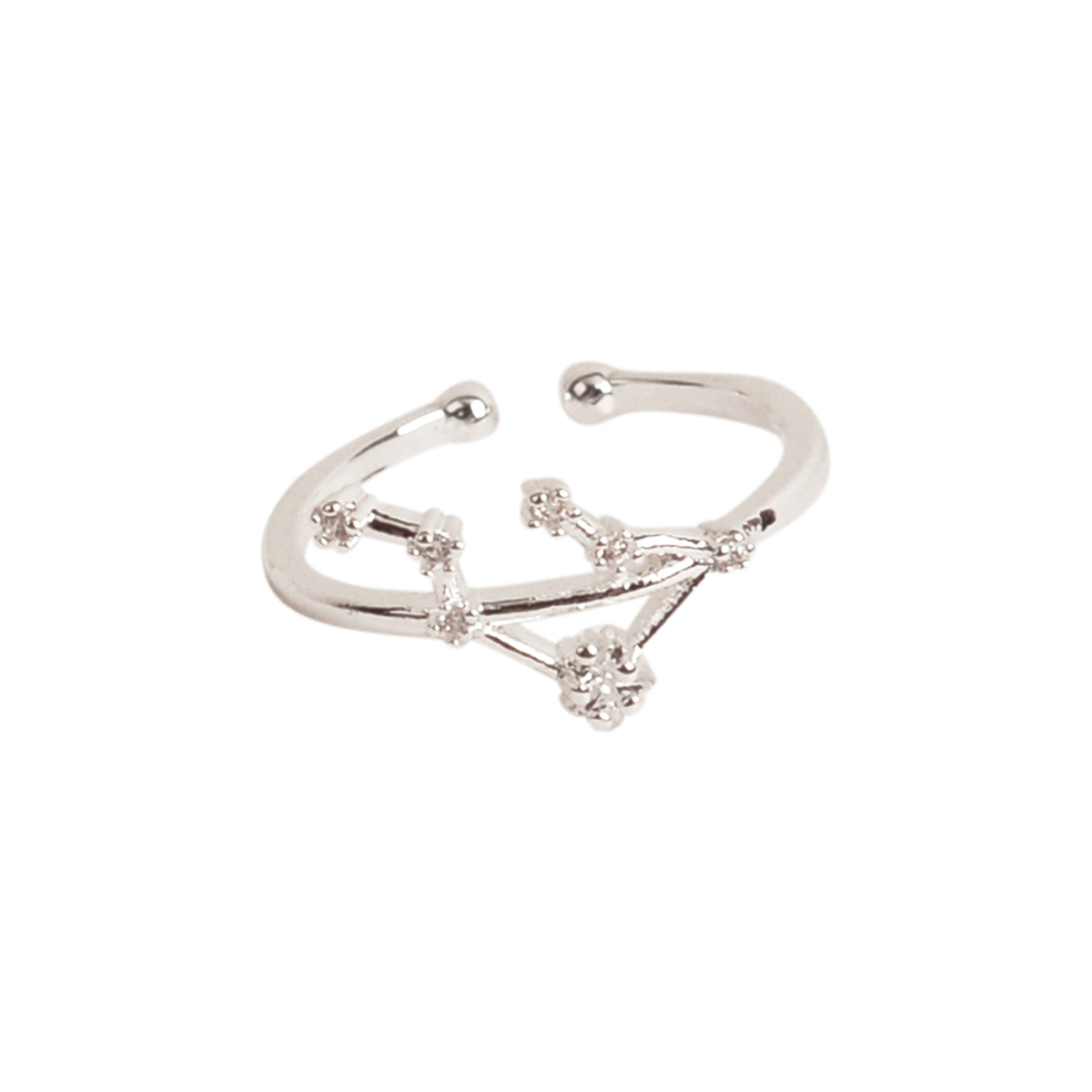 Constellation Zodiac Adjustable Crystal Ring - Viva life Jewellery