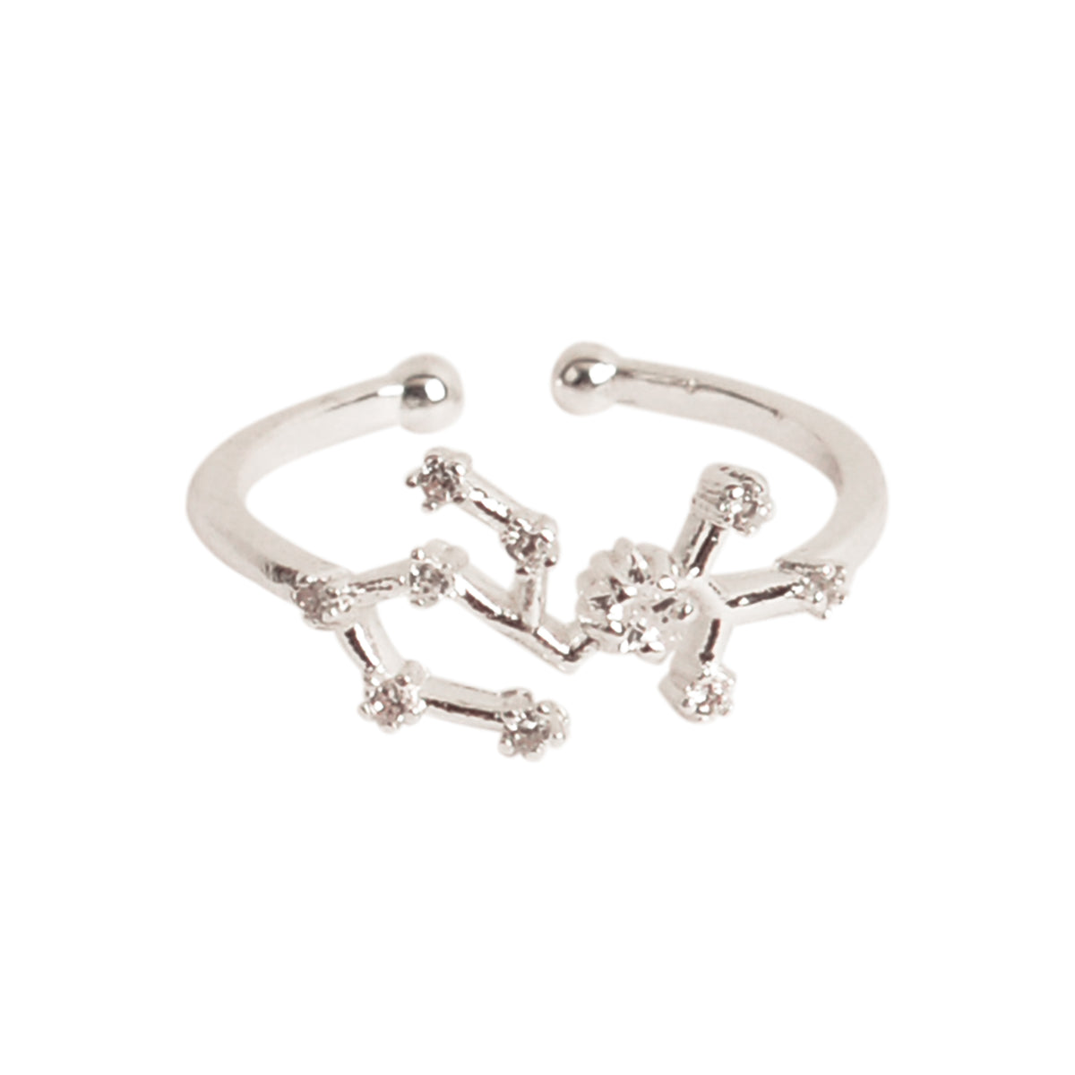 Constellation Zodiac Adjustable Crystal Ring - Viva life Jewellery