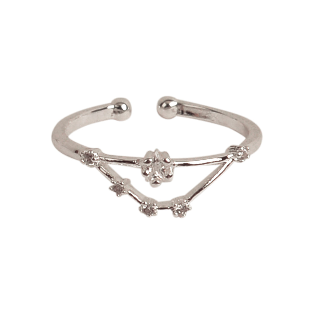Constellation Zodiac Adjustable Crystal Ring - Viva life Jewellery