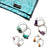 Natural Stone Chip Hoop Earrings