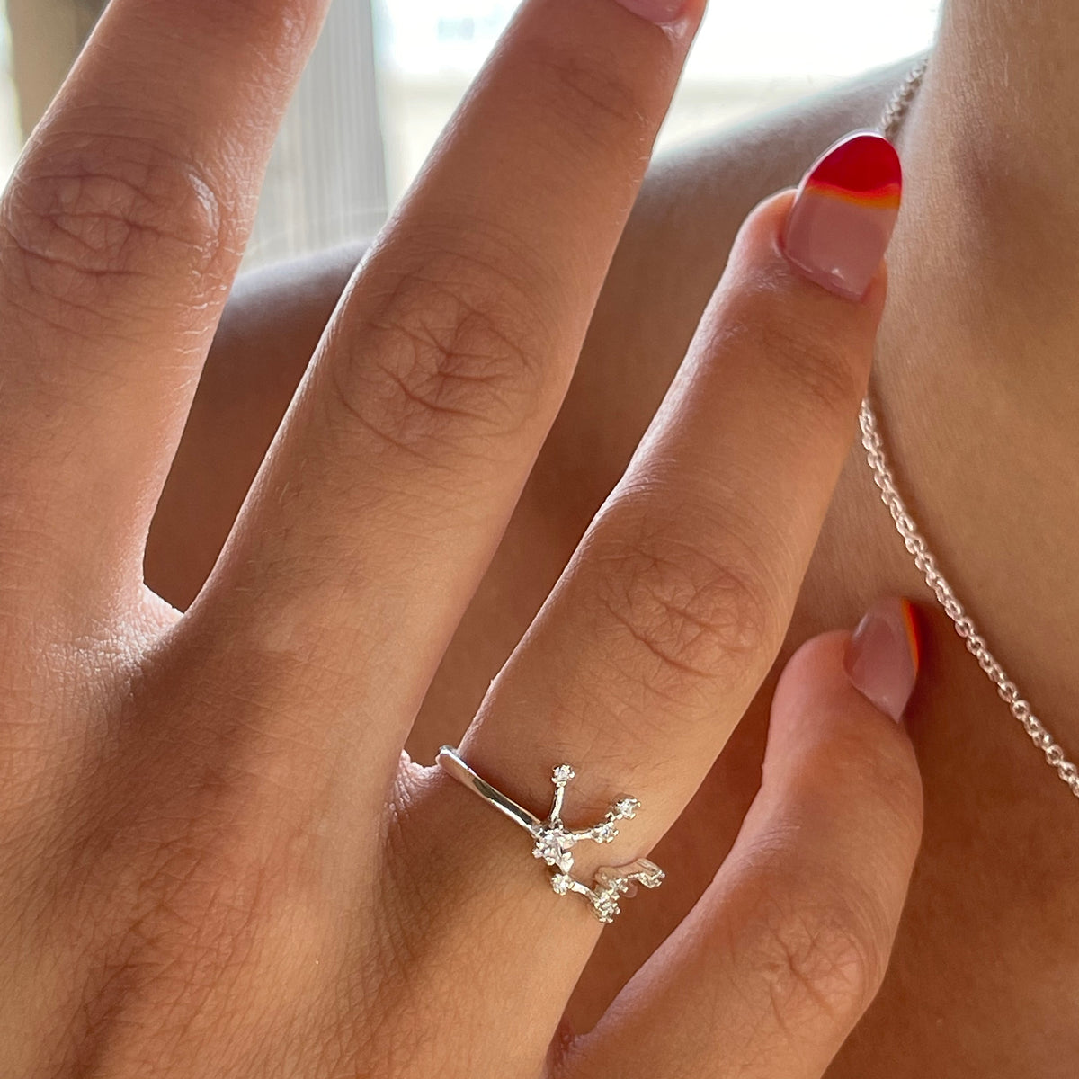 Constellation Zodiac Adjustable Crystal Ring - Viva life Jewellery