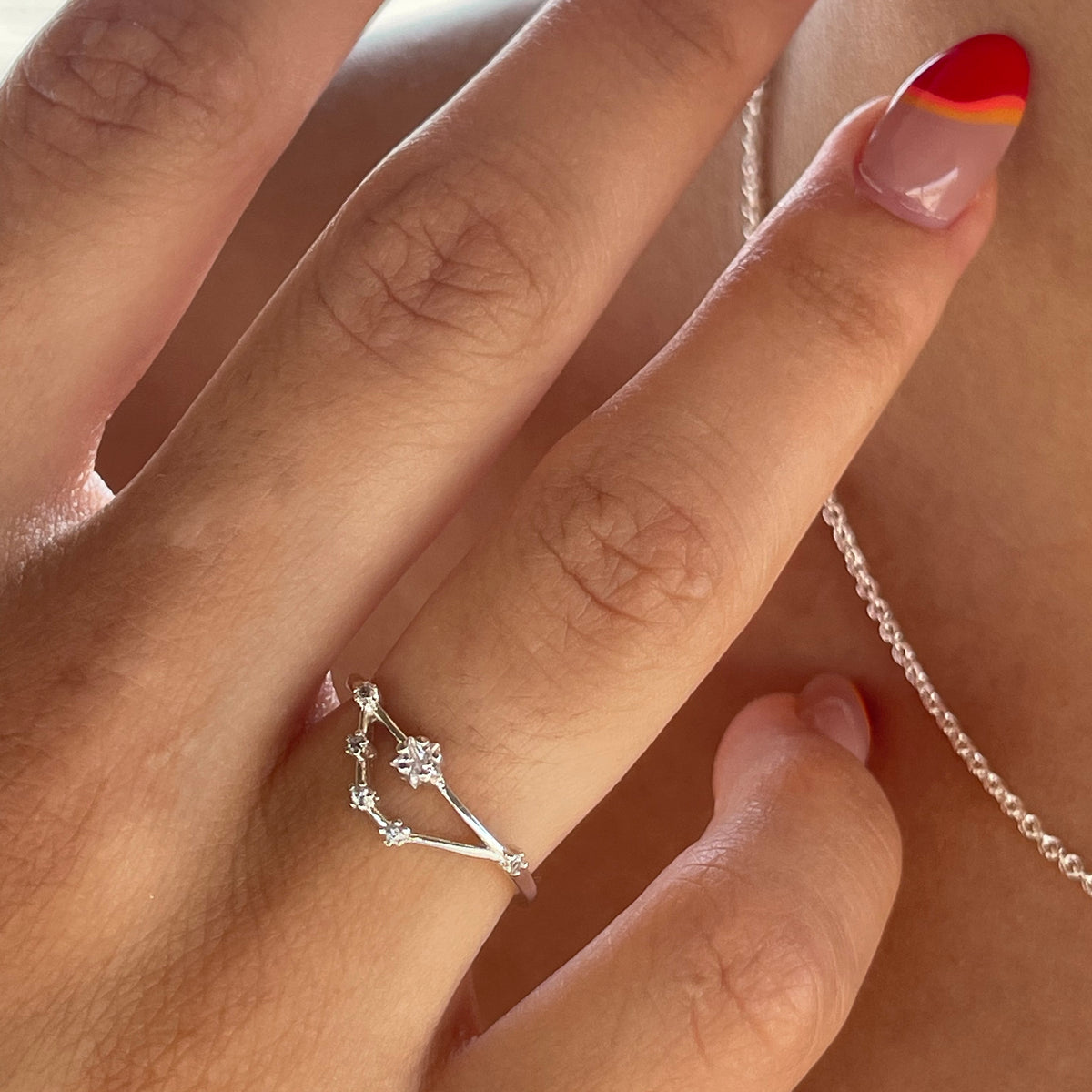 Constellation Zodiac Adjustable Crystal Ring - Viva life Jewellery