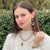 Five Strand Gold Fimo & Stone Bracelet