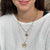 Heart Evil Eye Icon Seed Bead Necklace