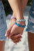 Blue Lace Agate Stone Stretch Bracelet
