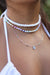 Horizon White Square Clay Chip Necklace