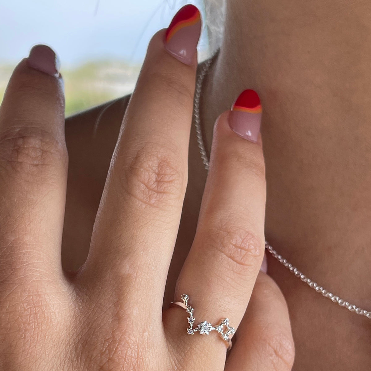 Constellation Zodiac Adjustable Crystal Ring - Viva life Jewellery