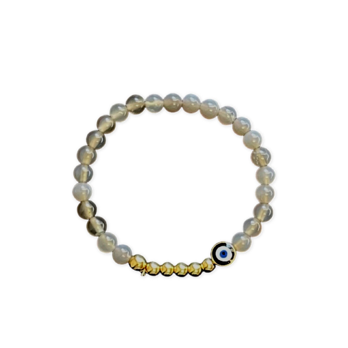 Natural Stone Evil Eye Bracelet