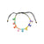 Adjustable Fresh Water Pearl & Colorful Evil Eye Bracelet