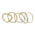 Five Strand Gold Fimo & Stone Bracelet