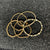 Five Strand Fimo - Pearl - Crystal - Gold Balls Bracelet