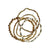 Five Strand Fimo - Pearl - Crystal - Gold Balls Bracelet
