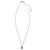 Tiny Circle Charm Hamsa & Evil Eye Silver Necklace