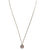 Tiny Circle Charm Hamsa & Evil Eye Silver Necklace