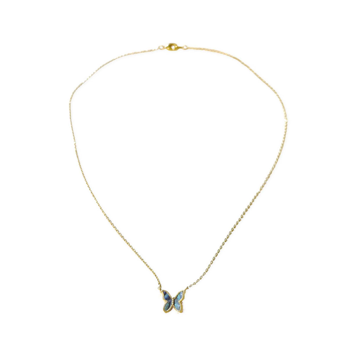 Tiny Gold Butterfly Necklace