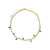 Fresh Water Pearl & Colorful Evil Eye Gold Necklace