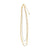 Three Strand Square Bead - Link - Ball Chain Necklace