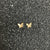 Gold Butterfly Stud Earrings