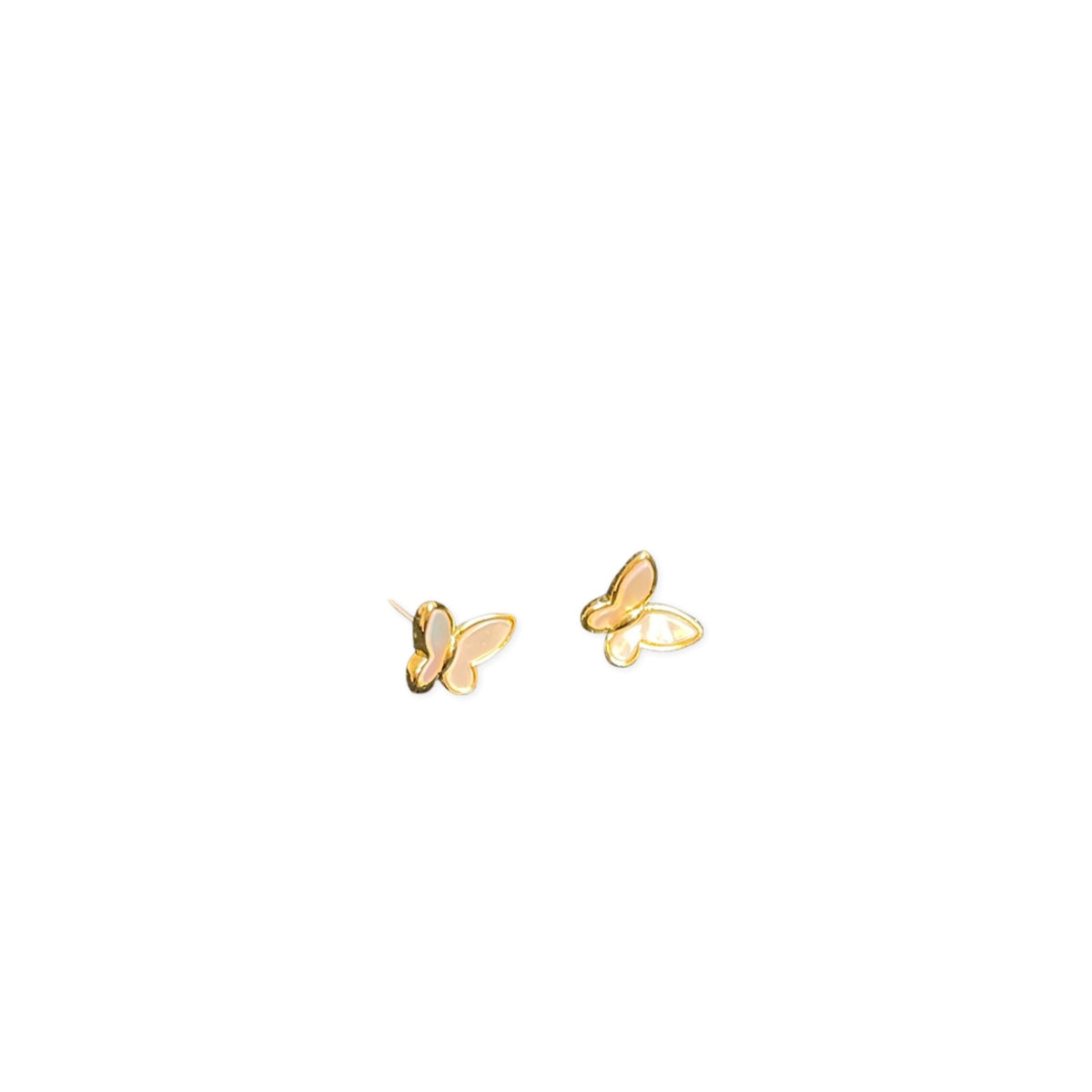 Gold Butterfly Stud Earrings