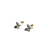 Gold Butterfly Stud Earrings