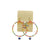 Fresh Water Pearl & Colorful Evil Eye Gold Earrings