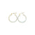 White Lucite Hoop Earrings