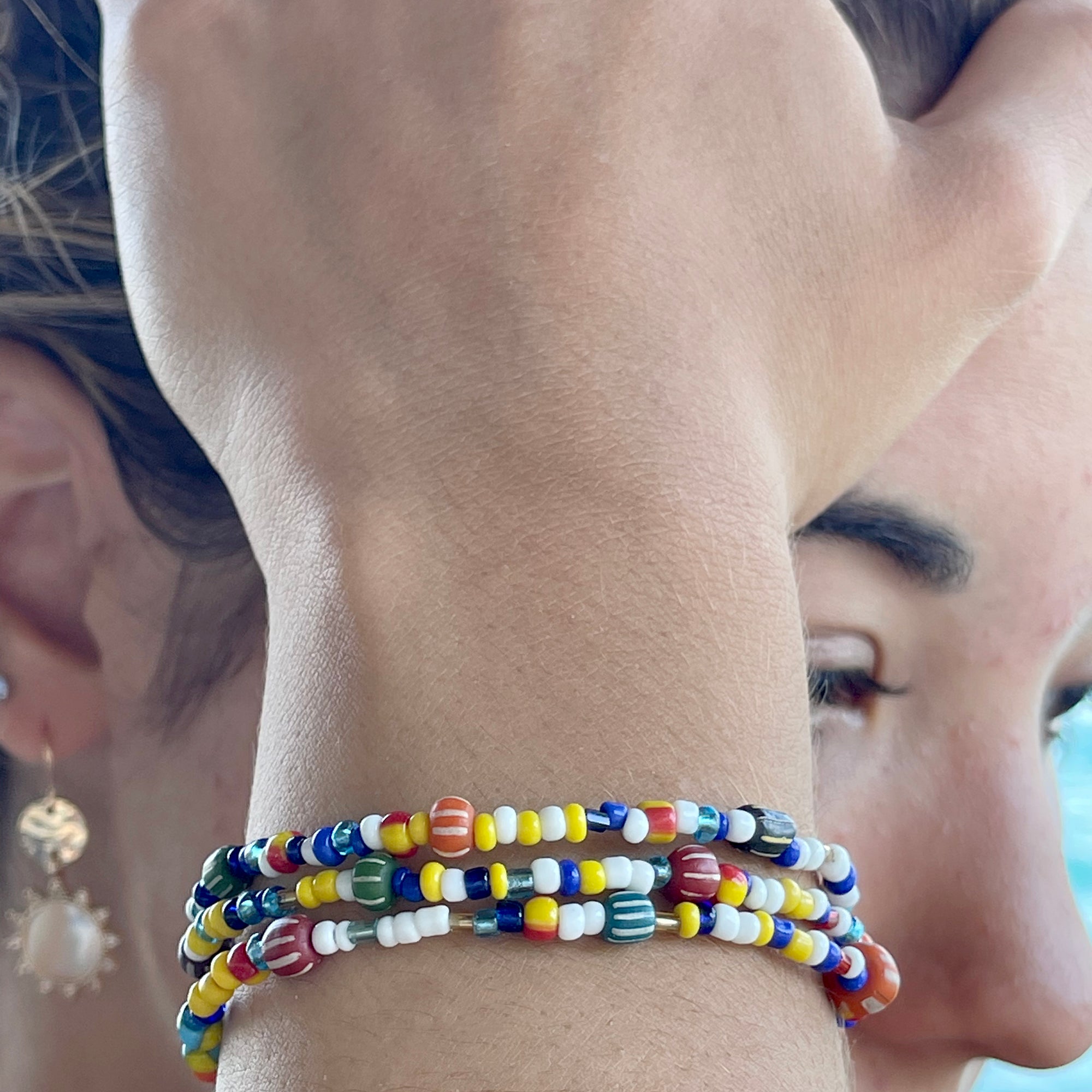 Multicolor Bracelet - Casual Bracelet - ColorPlay Multi Coloured Stone  Bracelet by Blingvine