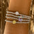 Enamel Daisy Metal Bead Bracelet - Viva life Jewellery