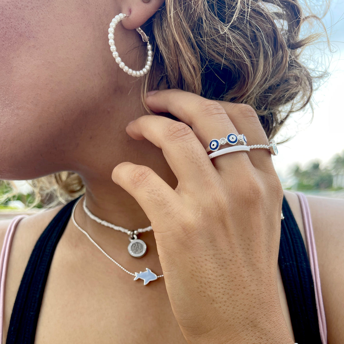 Colorful Enamel Animal Charm Ball Chain Necklace