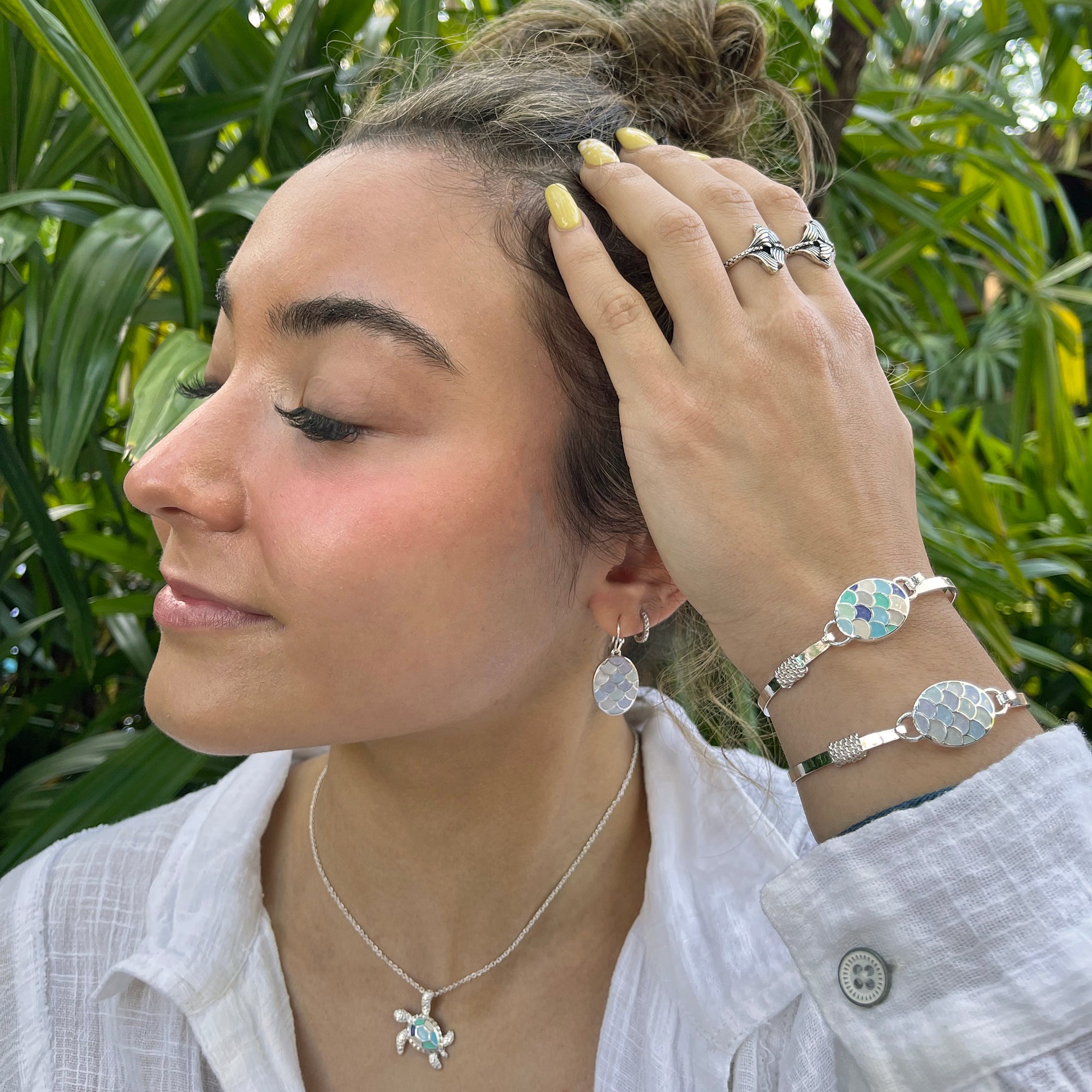 Antiqued Mermaid Tail Wrap Ring